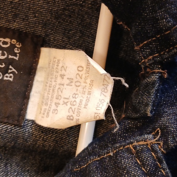 Riveted By‎ LEE BLUE Denim Jacket. XL. Vintage - Picture 6 of 6